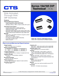 Click here to download 195-12MST Datasheet