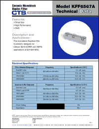 Click here to download KFF6567A Datasheet
