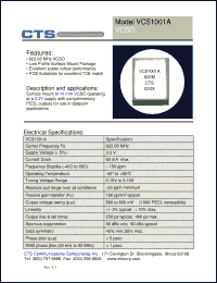 Click here to download VCS1001A Datasheet