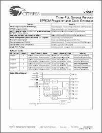 Click here to download CY2292FI Datasheet