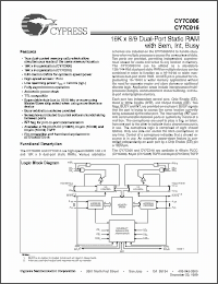 Click here to download CY7C006-15JC Datasheet