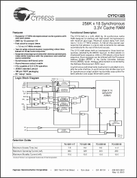Click here to download CY7C1325L-50AC Datasheet
