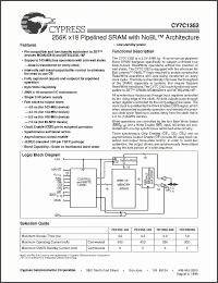 Click here to download CY7C1352-80AC Datasheet