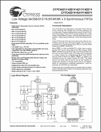 Click here to download CY7C4421V-25AC Datasheet