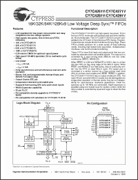 Click here to download CY7C4261V-15JC Datasheet