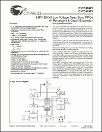 Click here to download CY7C4282V-25ASC Datasheet