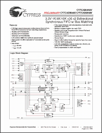 Click here to download CY7C43664AV-15AC Datasheet