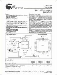Click here to download CY7C1032-10JCT Datasheet