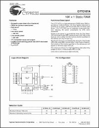 Click here to download CY7C167A-35PC Datasheet