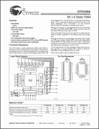 Click here to download CY7C185A-20 Datasheet