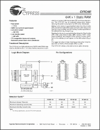 Click here to download CY7C187-20VC Datasheet