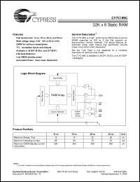 Click here to download CY7C199C?15VC Datasheet