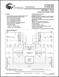 Click here to download CY7C038-12AC Datasheet
