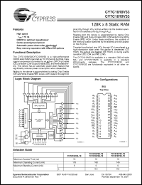 Click here to download CY7C1018V33-12 Datasheet