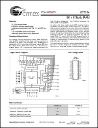 Click here to download CY6264-70SC Datasheet