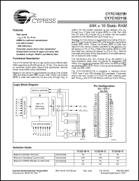 Click here to download CY7C1021B-12ZC Datasheet