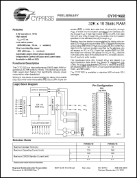 Click here to download CY7C1022-12 Datasheet