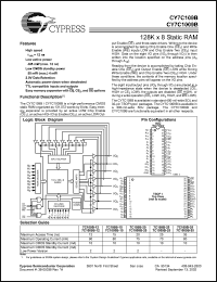 Click here to download CY7C1009B-15VI Datasheet