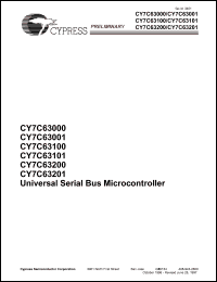 Click here to download CY7C63101-WC Datasheet