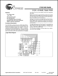 Click here to download CY62148VLL-70SI Datasheet