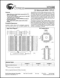 Click here to download CY7C344B-25PC Datasheet