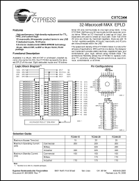 Click here to download CY7C344-15HI Datasheet