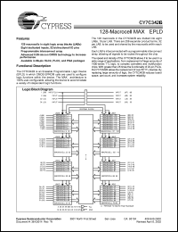 Click here to download CY7C342B-25JC Datasheet