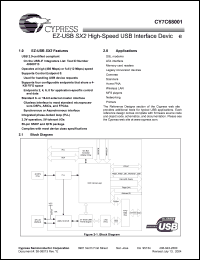 Click here to download CY7C68001 Datasheet