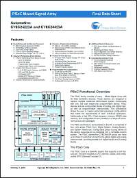 Click here to download CY8C24223A-12 Datasheet