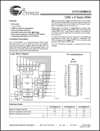 Click here to download 7C1019BV33-12 Datasheet