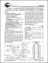 Click here to download CY2277APVC-3 Datasheet