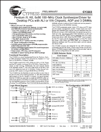 Click here to download CY2283PVC-1 Datasheet