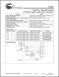Click here to download CY2291 Datasheet