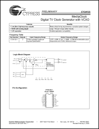 Click here to download CY24133 Datasheet