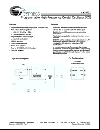 Click here to download CY25702 Datasheet