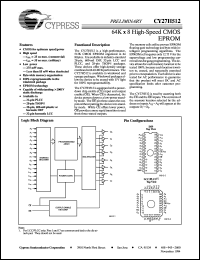 Click here to download CY27H512-55WC Datasheet