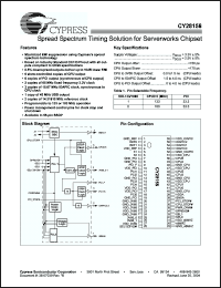 Click here to download CY28158OXC Datasheet