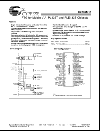 Click here to download CY28317PVC-2T Datasheet