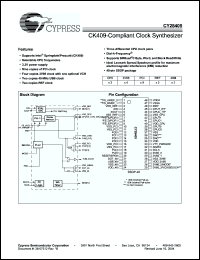 Click here to download CY28405OXCT Datasheet