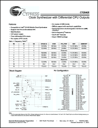 Click here to download CY28408ZC Datasheet
