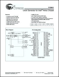 Click here to download CY28411 Datasheet