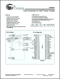 Click here to download CY28441 Datasheet