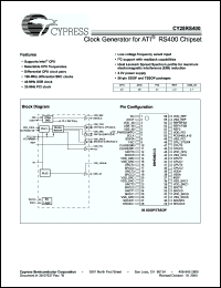 Click here to download CY28RS400OXC Datasheet