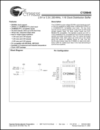 Click here to download CY29940ACT Datasheet