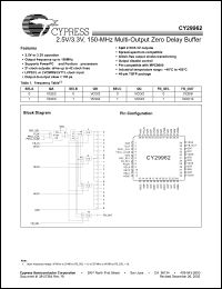 Click here to download CY29962 Datasheet