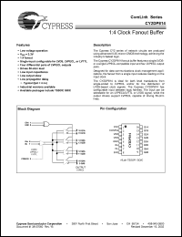 Click here to download CY2DP814ZCT Datasheet