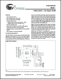 Click here to download CY62126DV30L-70BVI Datasheet