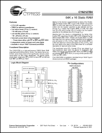 Click here to download CY62127BVLL-70ZI Datasheet