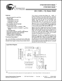 Click here to download CY62136CV30 Datasheet
