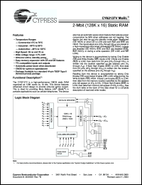 Click here to download CY62137V Datasheet